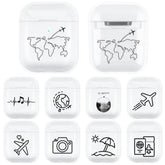 Compatible with Apple, airpods Wireless Bluetooth headset protective cover/Storage Box Charge Hub X